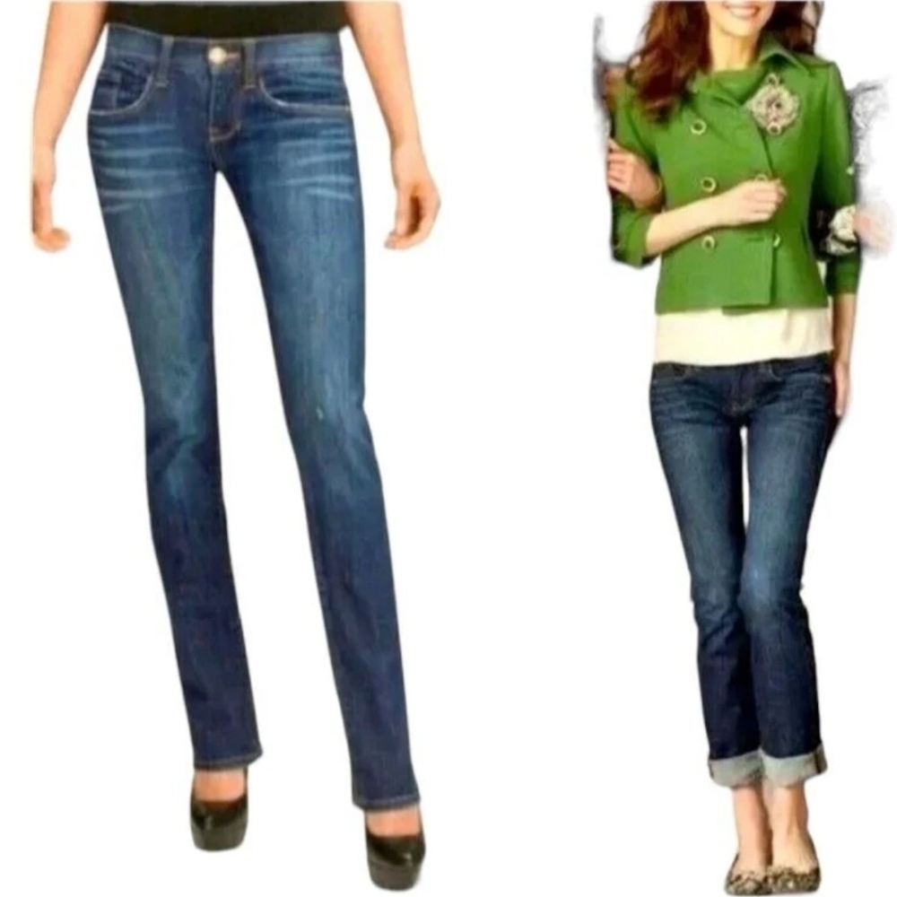 CAbi #222 Laguna Slim Boyfriend Jeans  Women's Midrise  Straight Leg Size 27